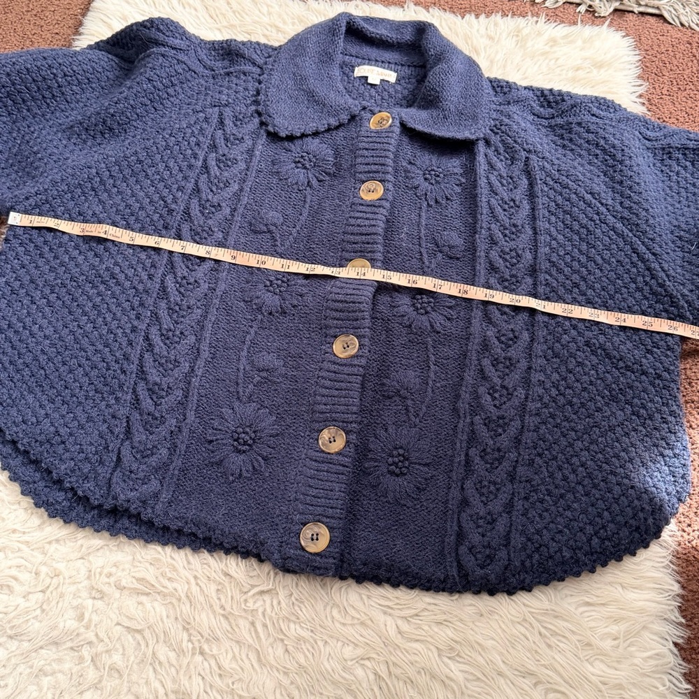 Louise Misha Khellane Maille Cape - Navy - Picture 7 of 7